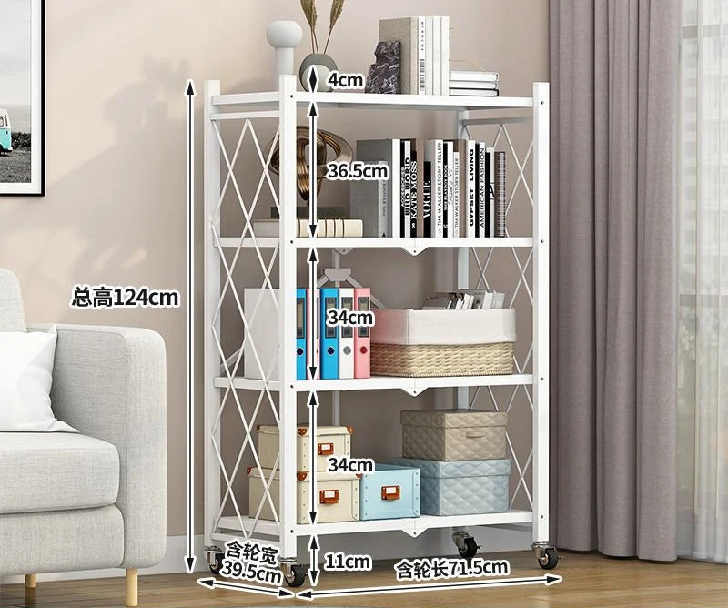 Estante metálico plegable