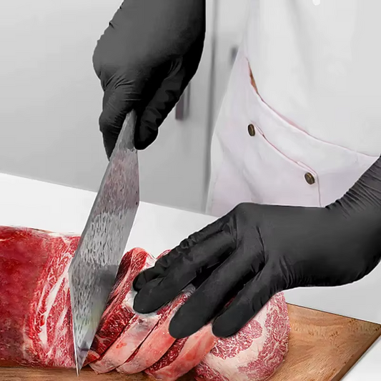 Guantes de nitrilo, negro
