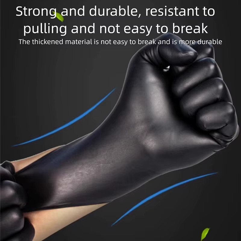 Guantes de nitrilo, negro