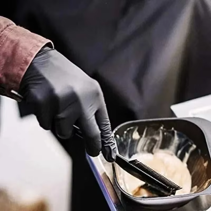 Guantes de nitrilo, negro