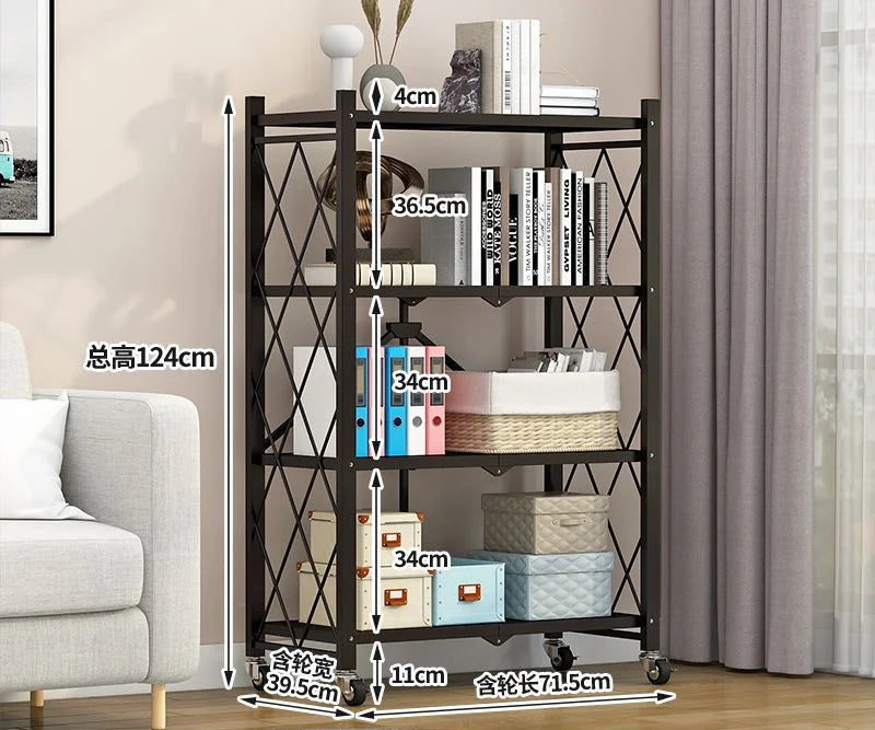 Estante metálico plegable