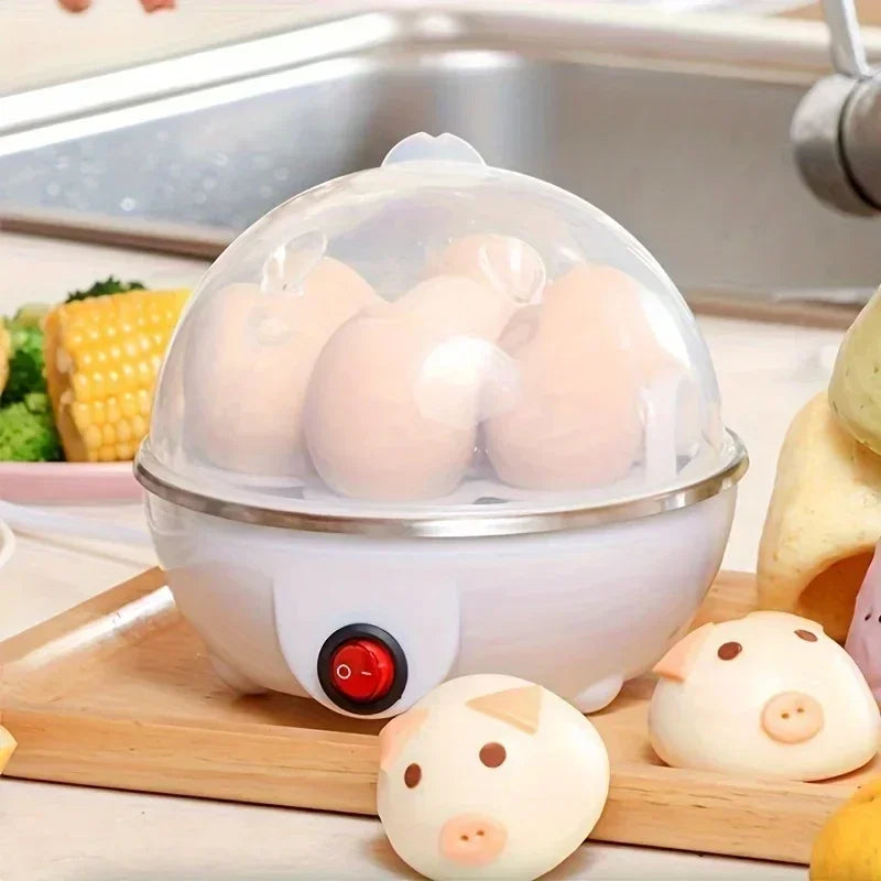 Mini vaporera, cocedor de huevos eléctrico