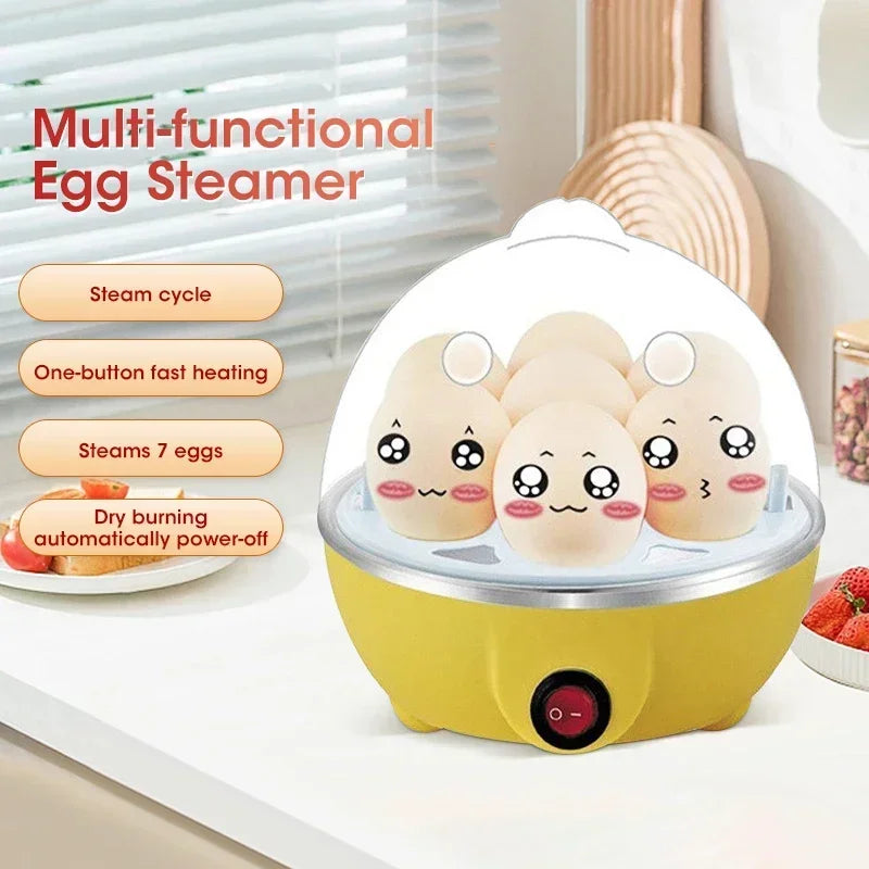 Mini vaporera, cocedor de huevos eléctrico